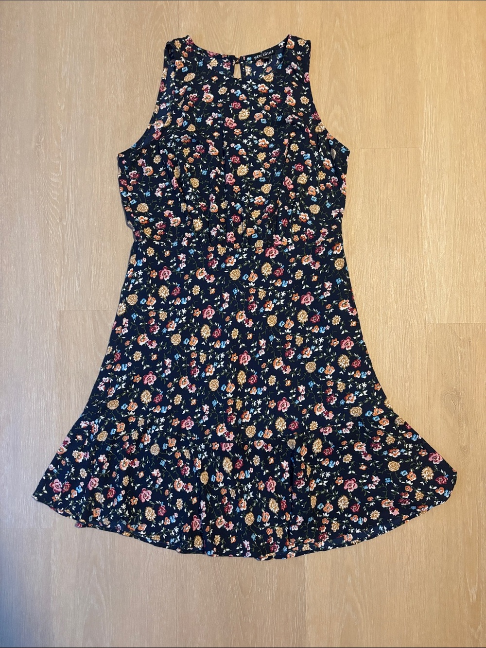 J Crew Mercantile Navy Floral Dress size 12